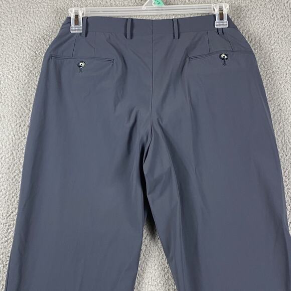 Zanella Active Devon Dress Pants Mens 36x28 Gray/Navy Performance Wool Blend - Picture 13 of 15